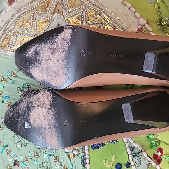 Vintage Calvin Klein Leather Heels Sz 8.5 Made in Spain - Picture 2 of 4